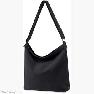 Large Canvas Crossbody Tote Handbag Blank Design for Customization